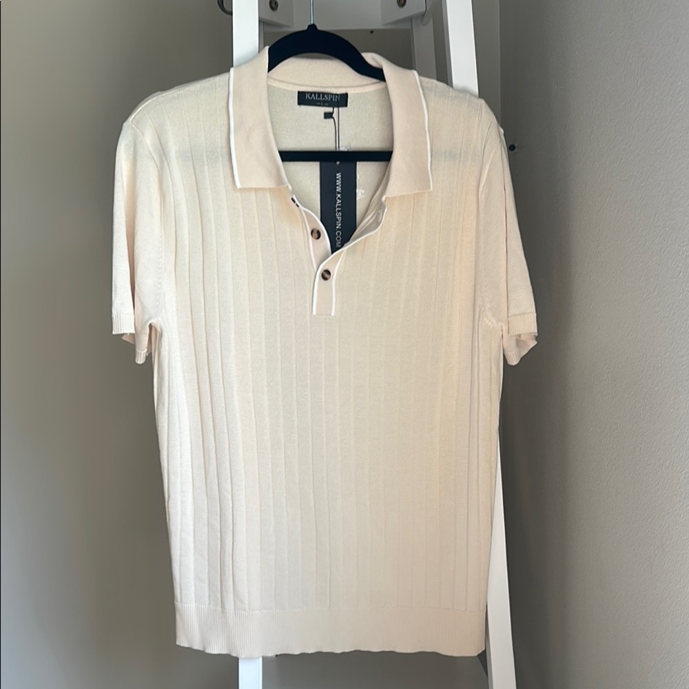 Men's Cream Polo Shirt
